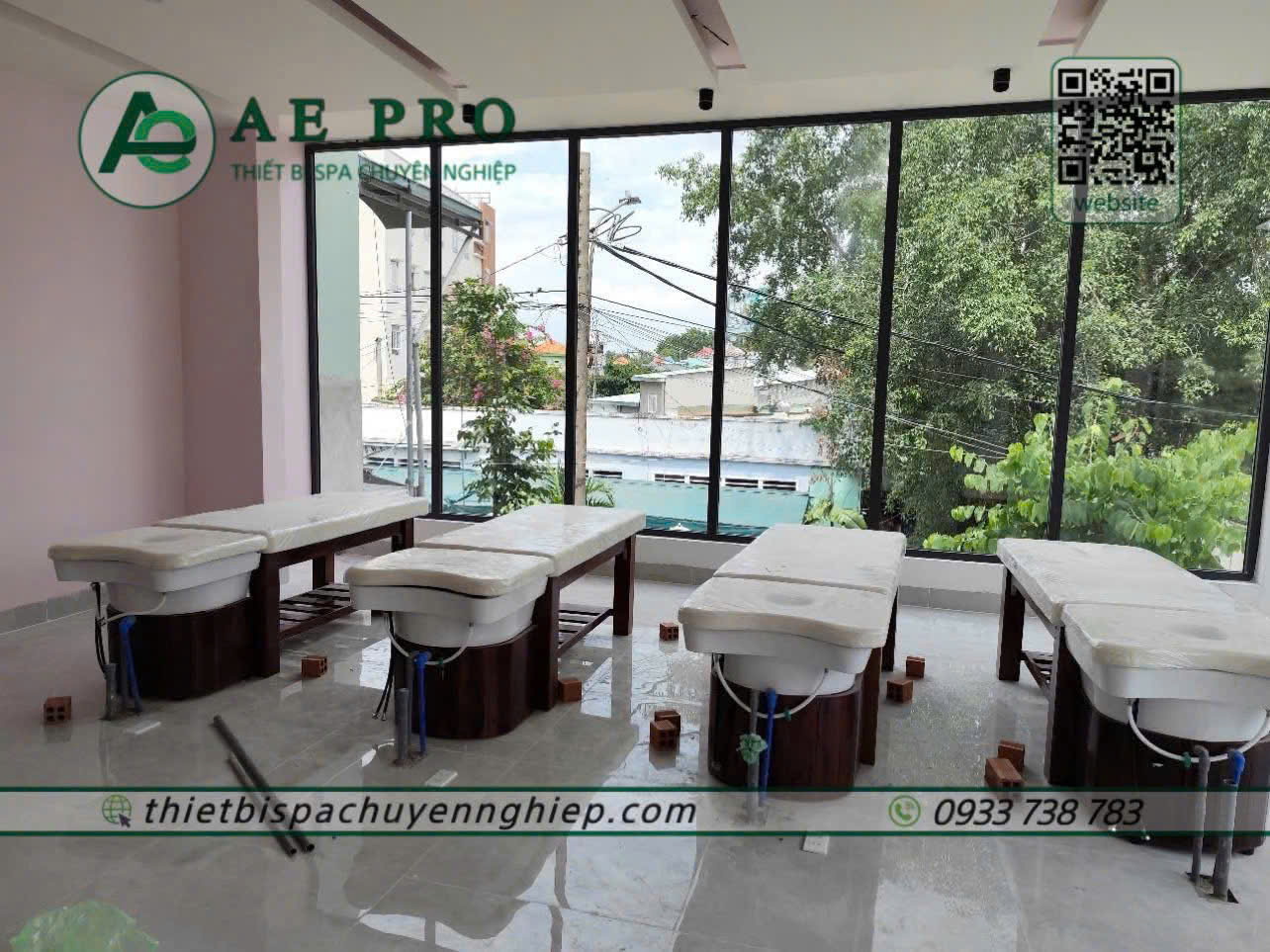 giường gội đầu dưỡng sinh tại Bình Dương