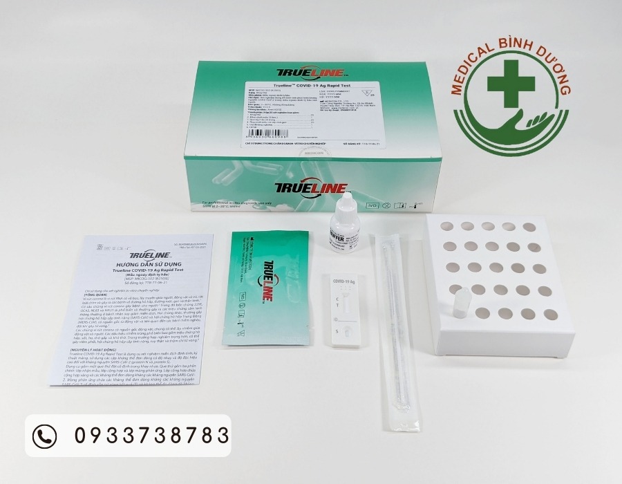 bộ kit test nhanh covid trueline chính hãng tại bình dương