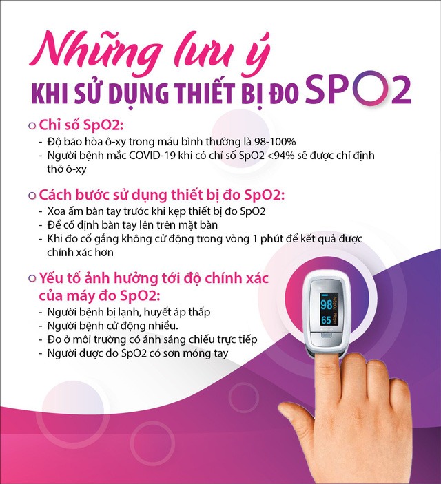 những lưu ý khi sử dụng thiết bị đo spo2